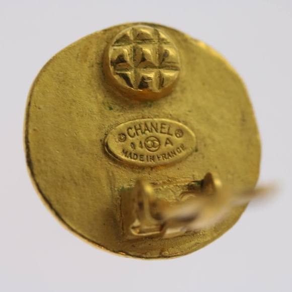 CHANEL Triple Coco Earring Gold CC Auth ar11464B - Picture 15 of 16